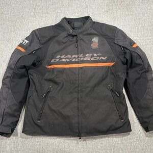 Harley Davidson Motorcycle Biker Jacket Killian Men's XL Lined 98235-18VM Armor